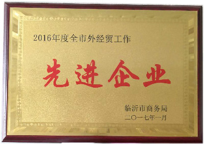 全市外经贸工作先进企业